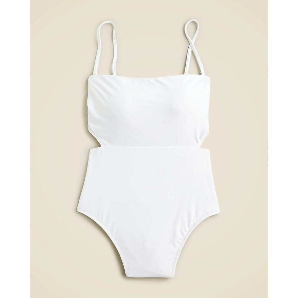 J Crew Cutout Tie Back One Piece Swimsuit NWT